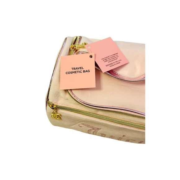 Juicy Couture Light and metallic Pink Studded Logo Cosmetic Case - Picture 3 of 4